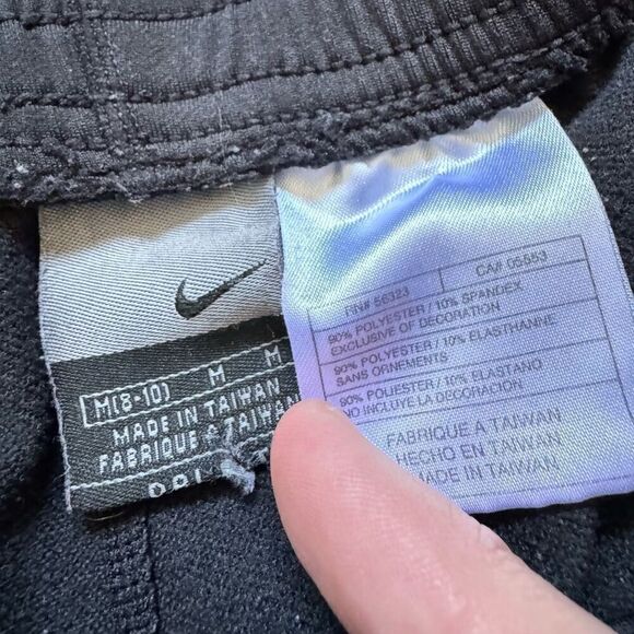 Nike Women’s Black Polyester Workout Pants Size Medium Activewear Style Used - Picture 4 of 12